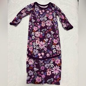 Little Sleepies Violet Meadow Newborn Gown Bamboo Sleeper GUC